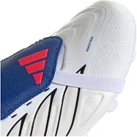 Adidas adidasBota de fútbol para niños PREDATOR LEAGUE con lengüeta abatible para césped natural seco 36 Cloud White / Zero Metalic / Royal Blue Niño