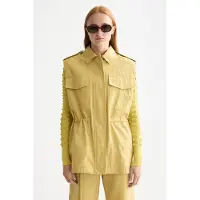Scotch & Soda Utility Gilet Golden Green Talla: XS | Chaquetas Outlet | Mujer | Verde