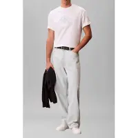 Calvin Klein Ss 16s Elevated Mono Tee Bright White Talla: L | Camisetas Básicas Outlet | Hombre | Blanco