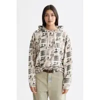 Scotch & Soda All Over Printed Oversized Fit Hoodie Art Dept Collage Grey Talla: L | Sudaderas con Capucha Outlet | Mujer | Gris