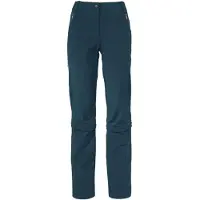 Vaude - Women's Farley Stretch Capri T-Zip Pants III - Pantalones desmontables size 44 - Regular, azul
