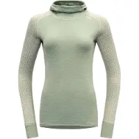 Devold - Women's Kvitegga Hoodie - Camiseta de merino size XS, oliva