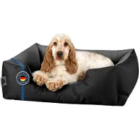 BedDog Cama para perros LUPI, sofá para perros, cojín para perros, lavable, modelo THE-ROCK (/gris), tamaño (S), aproximadamente 55x40x17 cm