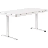 ActiveJet Escritorio con ajuste de altura eléctrico, dimensiones 140x70 cm, modelo ET119W-C, color blanco