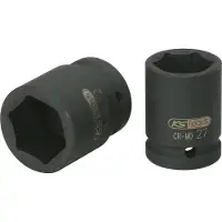 Ks Tools 515.1331, Punta de impacto, color negro, 1 unidad, 3/4", métrica, 31 mm