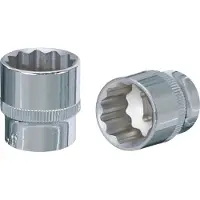 Ks Tools , llave de vaso de 1/2", cromo plus, 12 caras, 1 pulgada (918.1389)