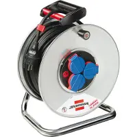 Brennenstuhl Garant S, carrete de cable IP44, 25 metros, cable H05RR-F, 3G1,5, modelo 1198520