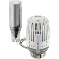 TA Heimeier Termostato Heimeier, tipo K, blanco, con sensor remoto y tubo capilar de 2 metros, número de modelo 6002-00