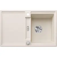 BLANCO ADIRA 45 S: Fregadero empotrable de SILGRANIT en color mate, a partir de 45 cm, con sistema de desagüe con mando, e incluye accesorios.