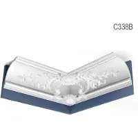 ORAC Decor C338B LUXXUS Cornisa Moldura Perfil de estuco para pared y techo 2 m