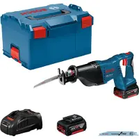 Bosch Powertools Sierra Sable GSA 18 V-LI (2 x 5,0 Ah + GAL1880CV + L-Boxx 238)