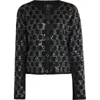Faina Cárdigan negro / plata