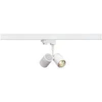 SLV BIMA II, foco, blanco, GU10, máximo 2x50W, incluye adaptador de 3 polos