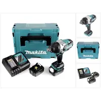 Makita Llave de impacto sin cable DTW 1001 RFJ 18V 3/4" 1050Nm sin escobillas + 2x batería recargable 3.0Ah + cargador + Makpac