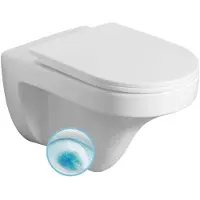 Hak Inodoro suspendido Aqualine DENICA, diseño Vortex Rimless, 36x52 cm, blanco