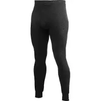 Woolpower - Long Johns With Fly 400 - Ropa interior merino size M, negro