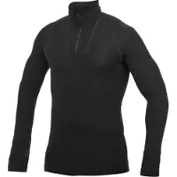 Woolpower - Zip Turtleneck - Ropa interior merino size XL, negro
