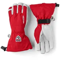 Hestra - Army Leather Heli Ski 5 Finger - Guantes size 8, rojo