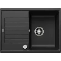 BLANCO ZIA 45 S Compact, fregadero de SILGRANIT, color negro