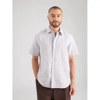 Selected Camisa 'SLHCLAY' taupe / blanco