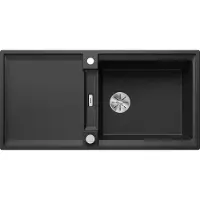 BLANCO ADIRA XL 6 S: Fregadero empotrable de SILGRANIT, color antracita, a partir de 60 cm, con sistema de desagüe con mando, e incluye accesorios.