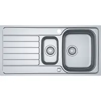 Franke Fregadero modelo SPARK SKX 651, con 1,5 cubetas y escurridor, fabricado en acero inoxidable / Fregadero de acero inoxidable / Fregadero encimera / Fregadero