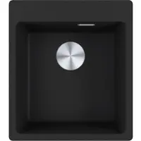 Franke Fregadero empotrable Maris, lavabo de Fragranit, modelo MRG 610-39 A, color negro mate, con apertura manual, a partir de 45 cm. Referencia: 114.0658.420.