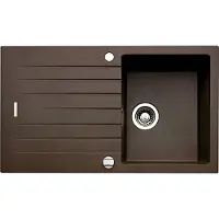 NABER Fregadero ANGOLA 100 para café espresso, con grifo giratorio cromado / Fregadero de encimera / Ancho de mueble de 45 cm