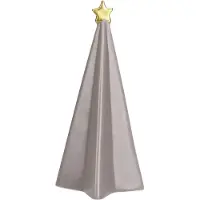 Koopman Árbol de Navidad con estrella, de cerámica, 20 cm
