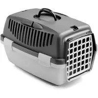 Stefanplast Contenedor de transporte gris, de plástico (47 x 30 x 33 cm)