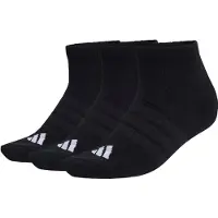 Adidas adidasCalcetines acolchados de caña baja Essentials (3 pares) 37-39 Black / Black / White Unisex