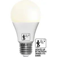 Star Trading Bombilla LED A60 E27 4.8W 2700K con detector de movimiento