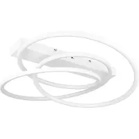 TRIO Lámpara de techo LED DARVIN, 34W. Temperatura de color: de 2700 a 3500K. Flujo luminoso: 4500lm. Material: metal. Color: blanco. Dimensiones: 16x64x49 cm. Grado de protección: IP20. Marca:
