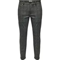 Only & Sons Pantalón chino 'Mark' gris / negro moteado