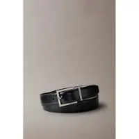 Calvin Klein Square Buckle Smooth Belt Black/dark Brown/brushed Nickel Talla: 110 | Cinturones Outlet | Hombre | Negro