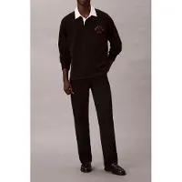 Calvin Klein Compact Rugby Ls Polo Black Talla: L | Manga Larga Outlet | Hombre | Negro
