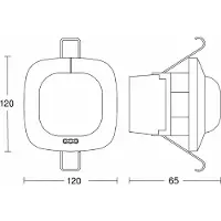 Steinel SENSOR DE PRESENCIA STEIN IR QUATTRO HD DALIplus DE. Detector de presencia IR Quattro HD DALIplus DE