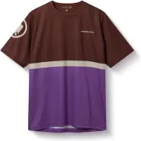 Endura - Singletrack Core T-Shirt II - Maillot de ciclismo size XL, marrón/morado