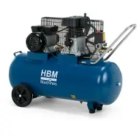 HBM compresor accionado por correa, 100 litros