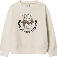 Pepe Jeans para niño. PB5800070 Sudadera Wilfred blanco (12años= 152cm), Casual, Algodón, moda infantil, outlet 2026.