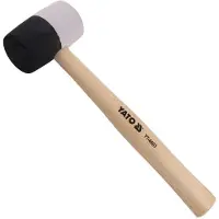 YATO YT-4603, Goma, Madera, Negro, Blanco, Madera, 34,1 cm, 580 g, 5,8 cm