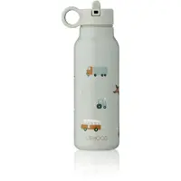 Liewood Botella 'Falk' azul claro / naranja / blanco