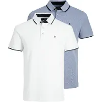 Jack & Jones Camiseta 'JJEPaulos' azul / negro / blanco