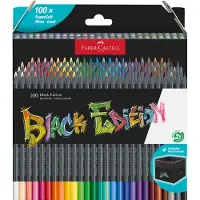 Faber Castell 100 Lápices De Colores Y Estuche Con Soporte