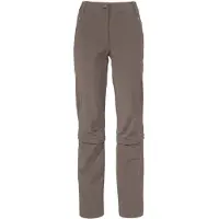 Vaude - Women's Farley Stretch Capri T-Zip Pants III - Pantalones desmontables size 46 - Short, marrón