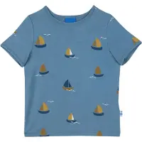 Finkid - Kid's Ilta Sun - Camiseta de manga corta size 120/130, azul