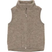 Engel - Kid's Vest - Chaleco de lana merina size 116, beige