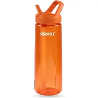 Source - New Act Tritan Single Wall with Straw - Botella size 0,95 l, naranja