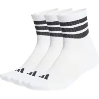 Adidas adidasCALCETINES DEPORTIVOS DE MEDIA CAÑA CON ACOLCHADO 3 STRIPES (3 PARES) 43-45 White / Black / Black Unisex