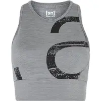 Super.natural - Women's Capital Logo LF Top - Sujetador deportivo size M, gris